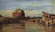 Corot Camille, The castle of Sant Angelo and the Tiber